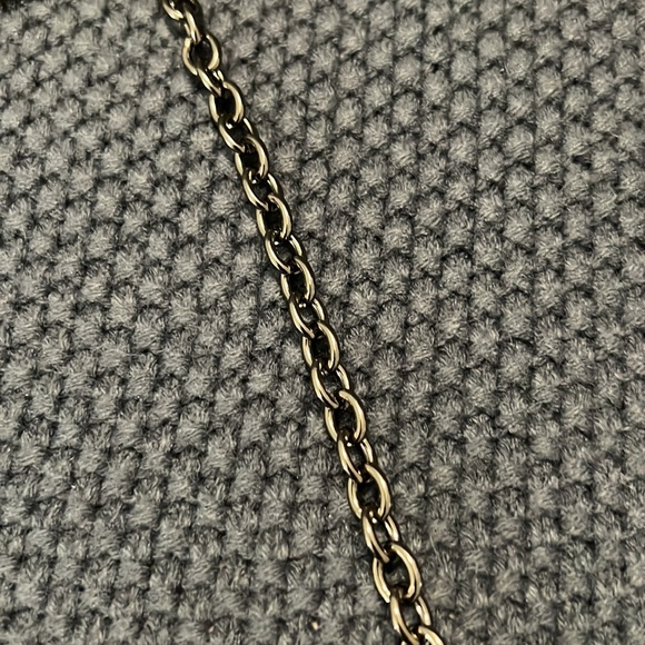 HOBO Int’l Alicia Bronze leather clutch w/chain strap small shoulder indie boho - Picture 5 of 11